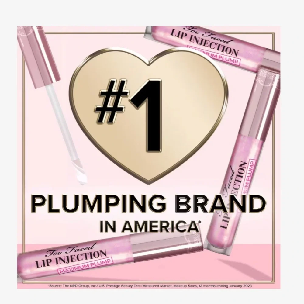💎 Too Faced Lip Injection Plump Extra-Strength Lip Plumping Gloss Yummy Bear
